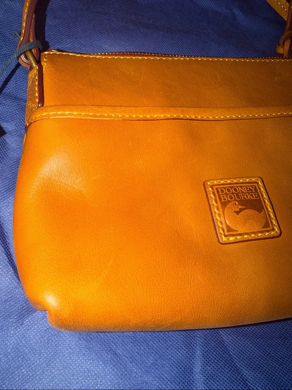 NWT - Dooney & Bourke Ginger Cognac Florentine Leather Crossbody Bag